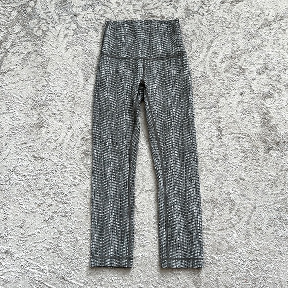 Lululemon Wunder Under Crop (High-Rise) Legging Full-On Luon 21" Olive EUC - Picture 6 of 11